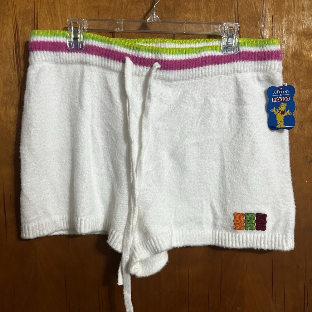 Haribo gummy bears white  Shorts For Women Size Xl  42.00 Retail Super‎ Soft NWT